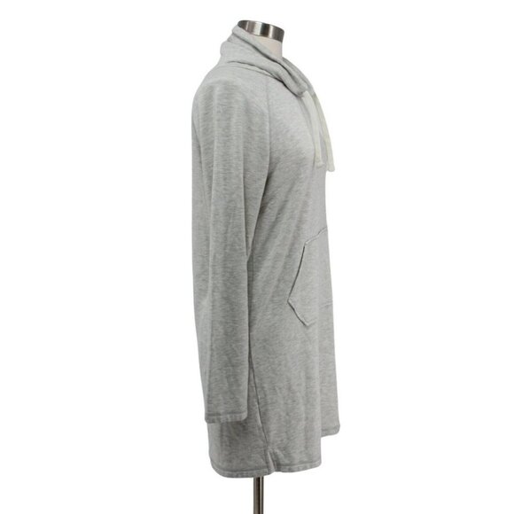 Altar'd State Heather Gray Fleece Kangaroo Pocket Tunic Sweatshirt Dress Size XS - Picture 3 of 6